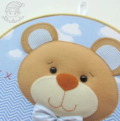 Enfeite de Porta Maternidade Urso