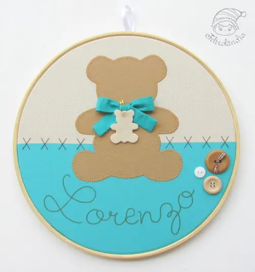 Enfeite de Porta Maternidade Urso