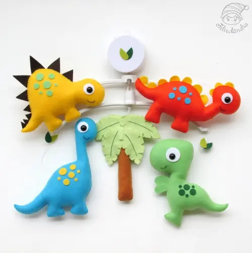 Móbile de Berço Musical Dinossauros