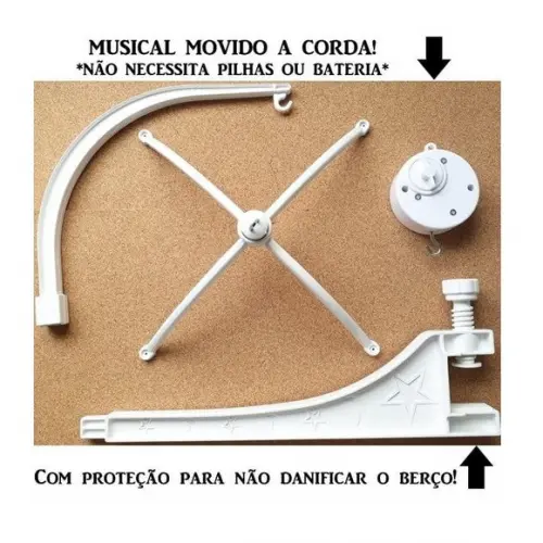 Móbile de Berço Musical Dinossauros