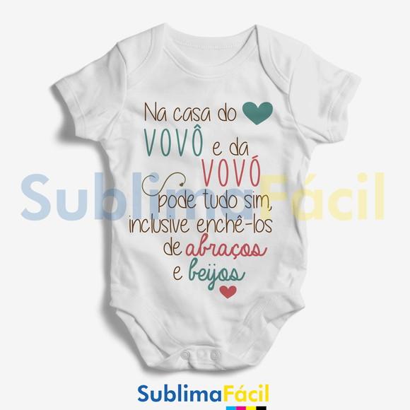 100 Estampas para Bodys Infantis - Sublimação