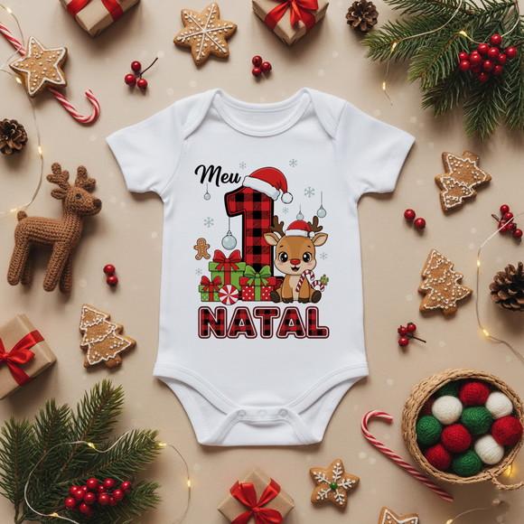 Arte de Natal pra Body de Bebê ( Pack Primeiro Natal )