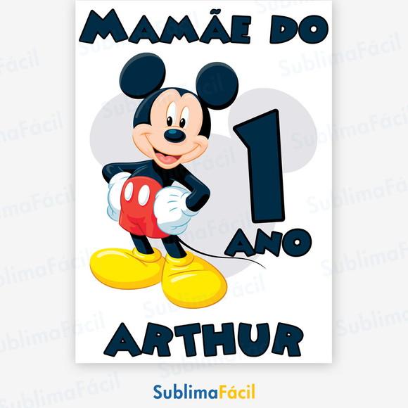 Arte Digital Mickey - Estampa Sublimação