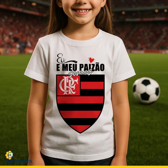 Arte Digital para Camiseta eu e Meu Paizão Somos Flamengo