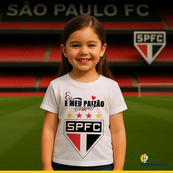 Arte Digital para Camiseta eu e Meu Paizão Somos São Paulo
