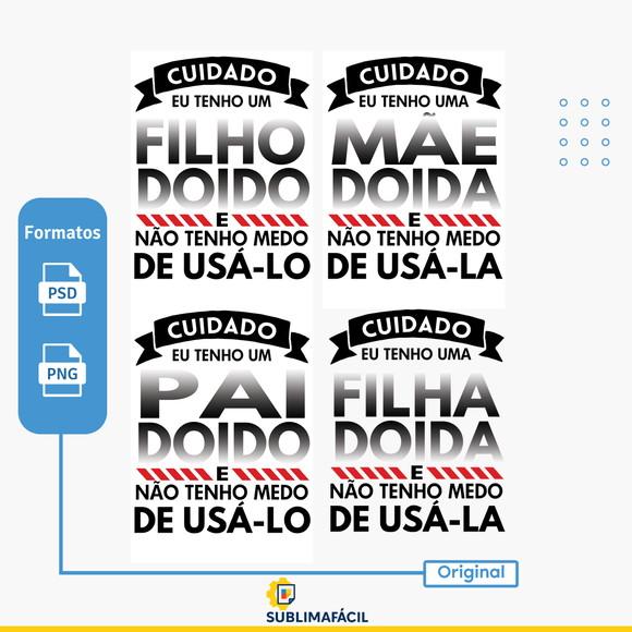 Arte Digital para Impressão Família Doida