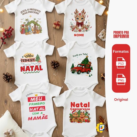 Arte Digital pra Body de Natal (26 Estampas Exclusivas)