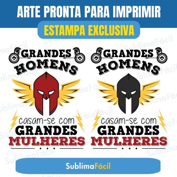 Arte Grandes Homens Casam-se com Grandes Mulheres