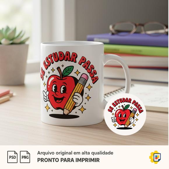 Arte para Caneca de Professora - Dia dos Professores