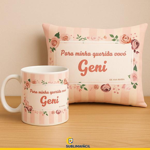 Arte para Caneca - Aniversário de Vô e Vó Original