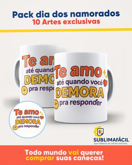 Arte para Canecas Namorados (pack Digital)