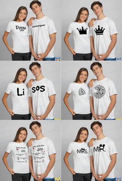 Arte para Dia dos Namorados - Camisetas Casal