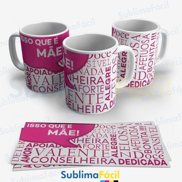 Arte para Sublimação - Caneca Dia dias Mães