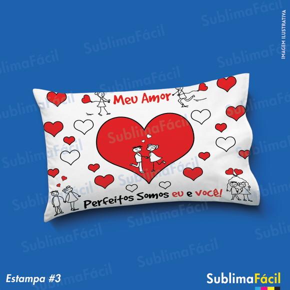 Arte para Sublimação de Almofadas dia dos namorados