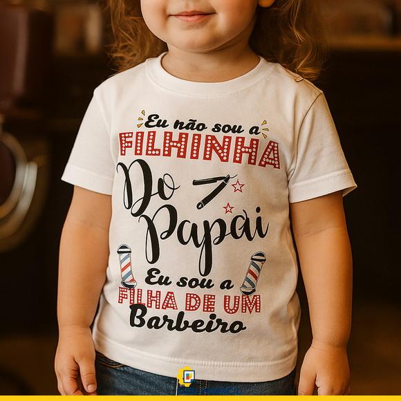 Arte pra Camiseta Filha de Um Barbeiro