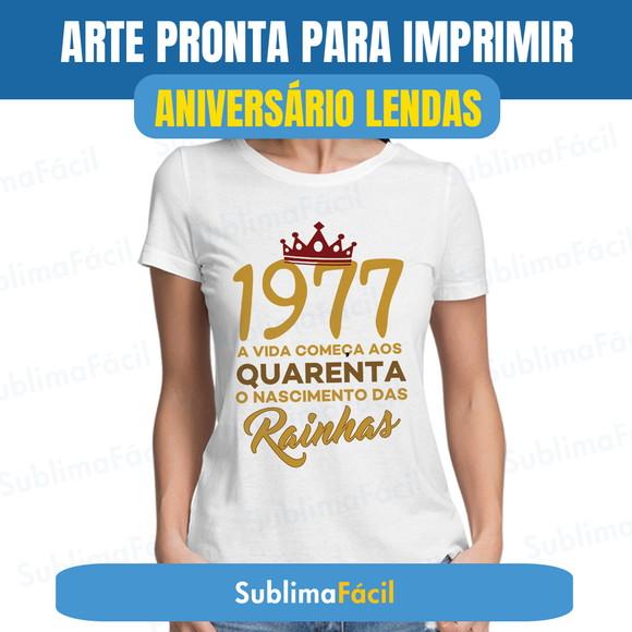 Arte Sublimação Frases Aniversário Lendas