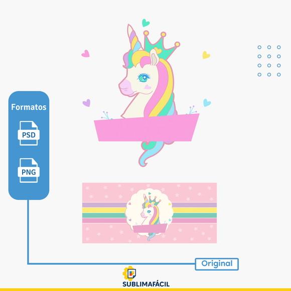 Arte Unicórnio para Caneca/body Infantil