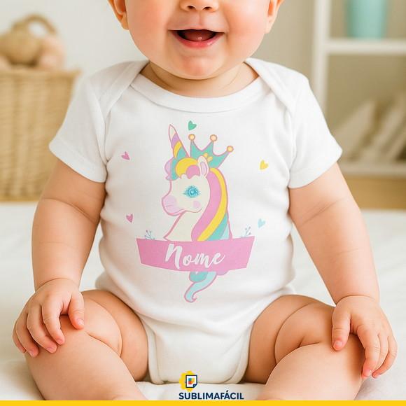 Arte Unicórnio para Caneca/body Infantil