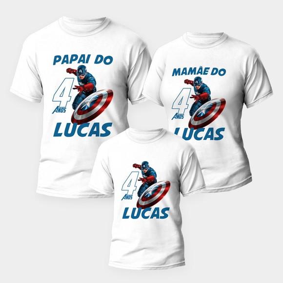 Estampa Aniversário Capitão América