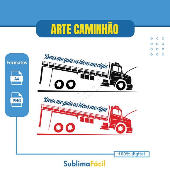 Estampa Caminhão Caminhoneiro