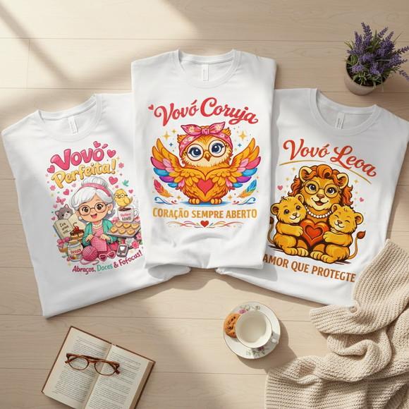 Estampa Camiseta de Vovó - Arquivo Digital para Sublimação