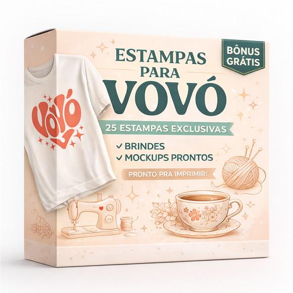 Estampa Camiseta de Vovó - Arquivo Digital para Sublimação