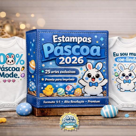 Estampa de Páscoa para Body Infantil - Arquivo Digital