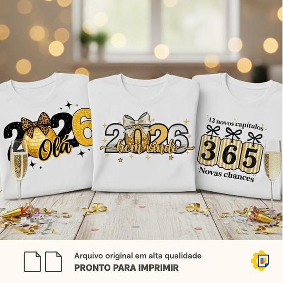 Estampa de Reveillon 2026 (30 Artes Exclusivas Top de Linha)