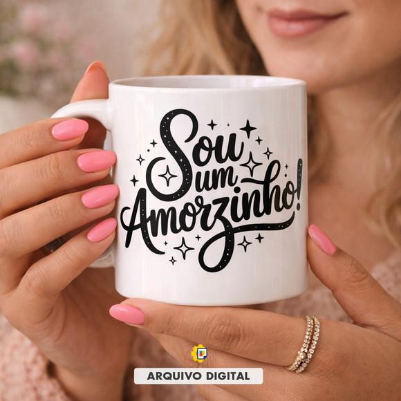 Estampa Digital Frase 'sou Um Amorzinho' Arte Feminina