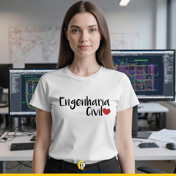 Estampa para Camiseta Engenharia Civil - Arte Profissão
