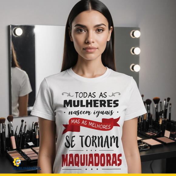 Estampa para Camiseta Maquiadora - Arte Profissão