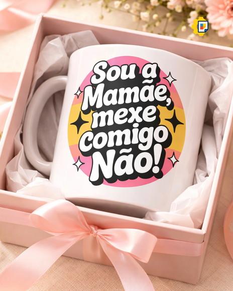 Estampa para Caneca Dia das Mães - Modelo Pronto para Vender