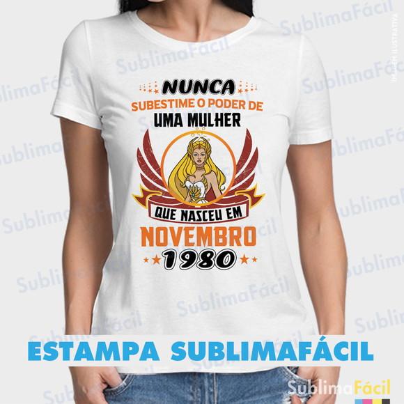 Estampa para Sublimação - Frase Mulher Poderosa