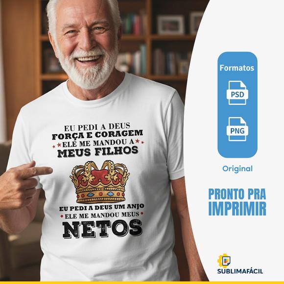 Estampa pra Camiseta de Vovô - Arquivo Digital