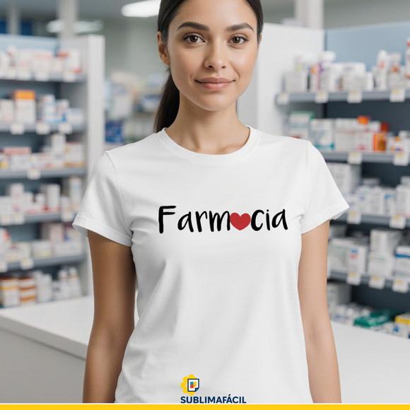 Estampa Profissão Camiseta de Farmácia - Arquivo Digital