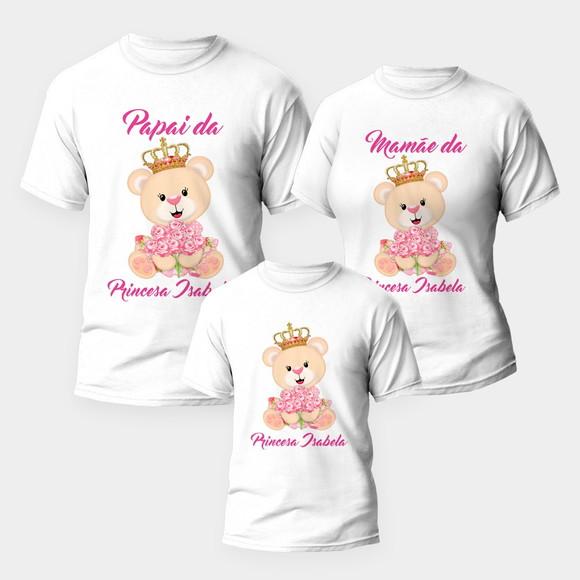 Estampa Ursinha Princesa Aniversário