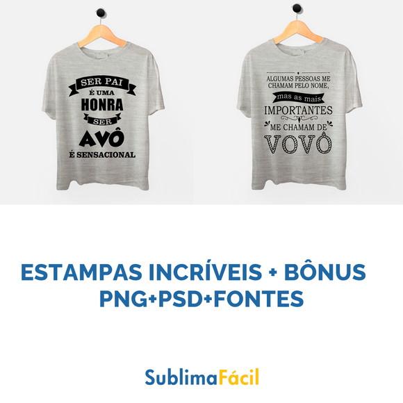 Estampas para Sublimação - Arte Vovô