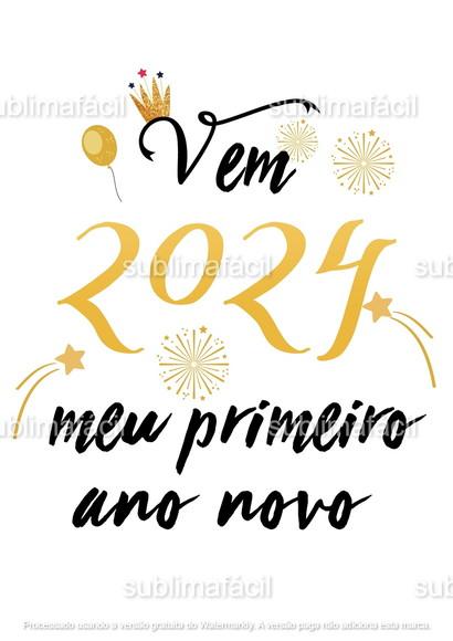 Meu Primeiro Ano Novo / Réveillon (arte Digital)