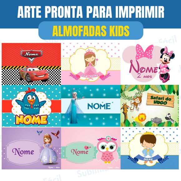 Pack de Artes para Almofadas Infantis Sublimação
