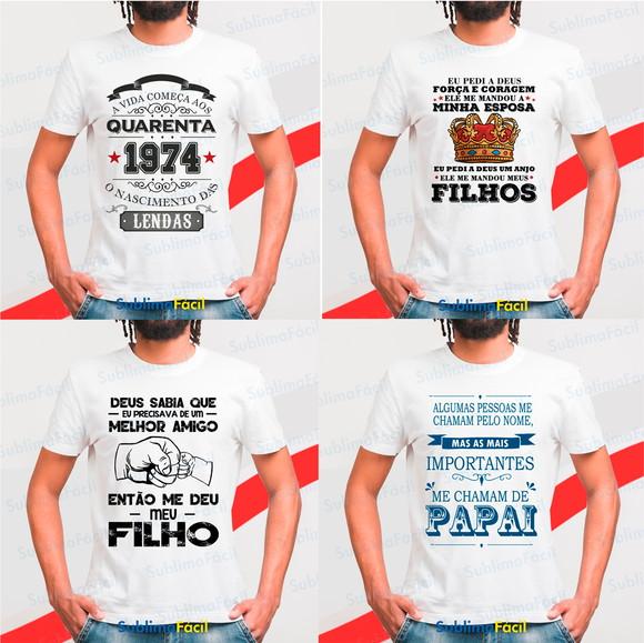 Pack de Artes Frases Dia dos Pais - Sublimação