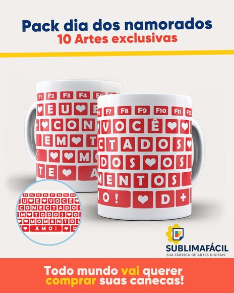 Pack de Artes para Caneca ( Casal / Namorados)