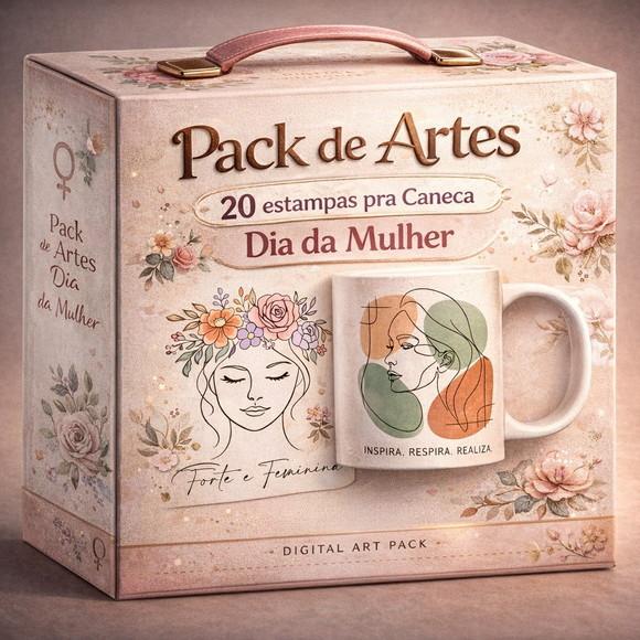 Pack de Estampas Dia da Mulher para Sublimação