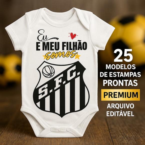 Pack Estampas Times para Body Bebê & Camiseta Infantil