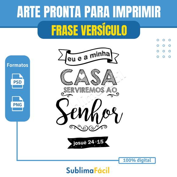 Versículo da Bíblia para Impressão - Josué 24:15