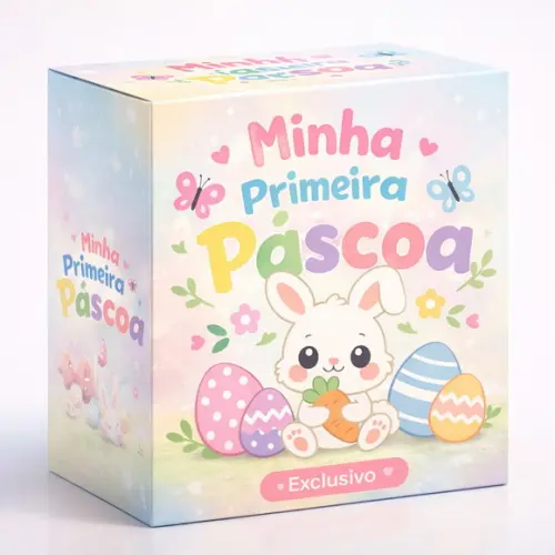 "minha Primeira Páscoa" Arte Digital Sublimação