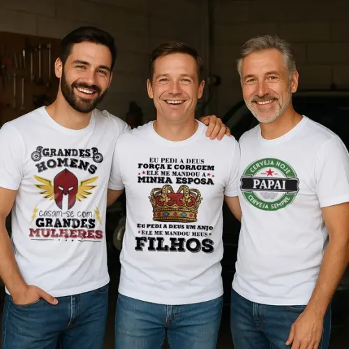 30 Estampas Poderosas para Imprimir - Camiseta Masculina