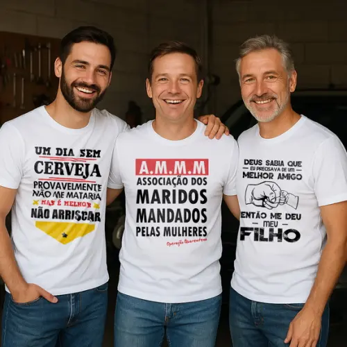30 Estampas Poderosas para Imprimir - Camiseta Masculina