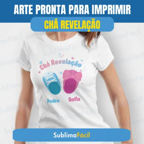 Arte Chá Revelação para Personalizados