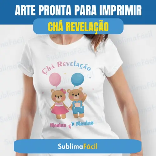 Arte Chá Revelação para Personalizados