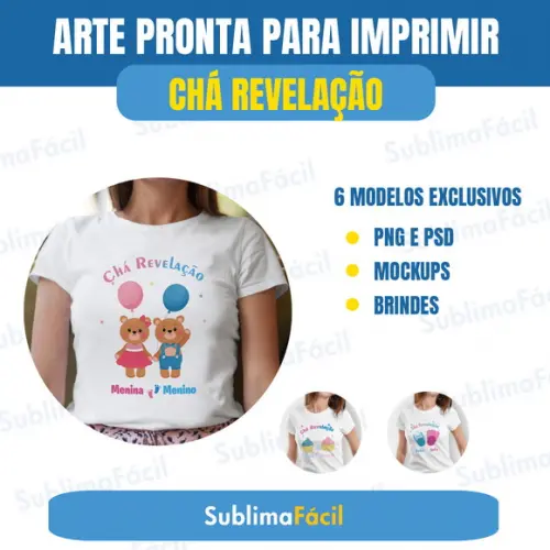 Arte Chá Revelação para Personalizados